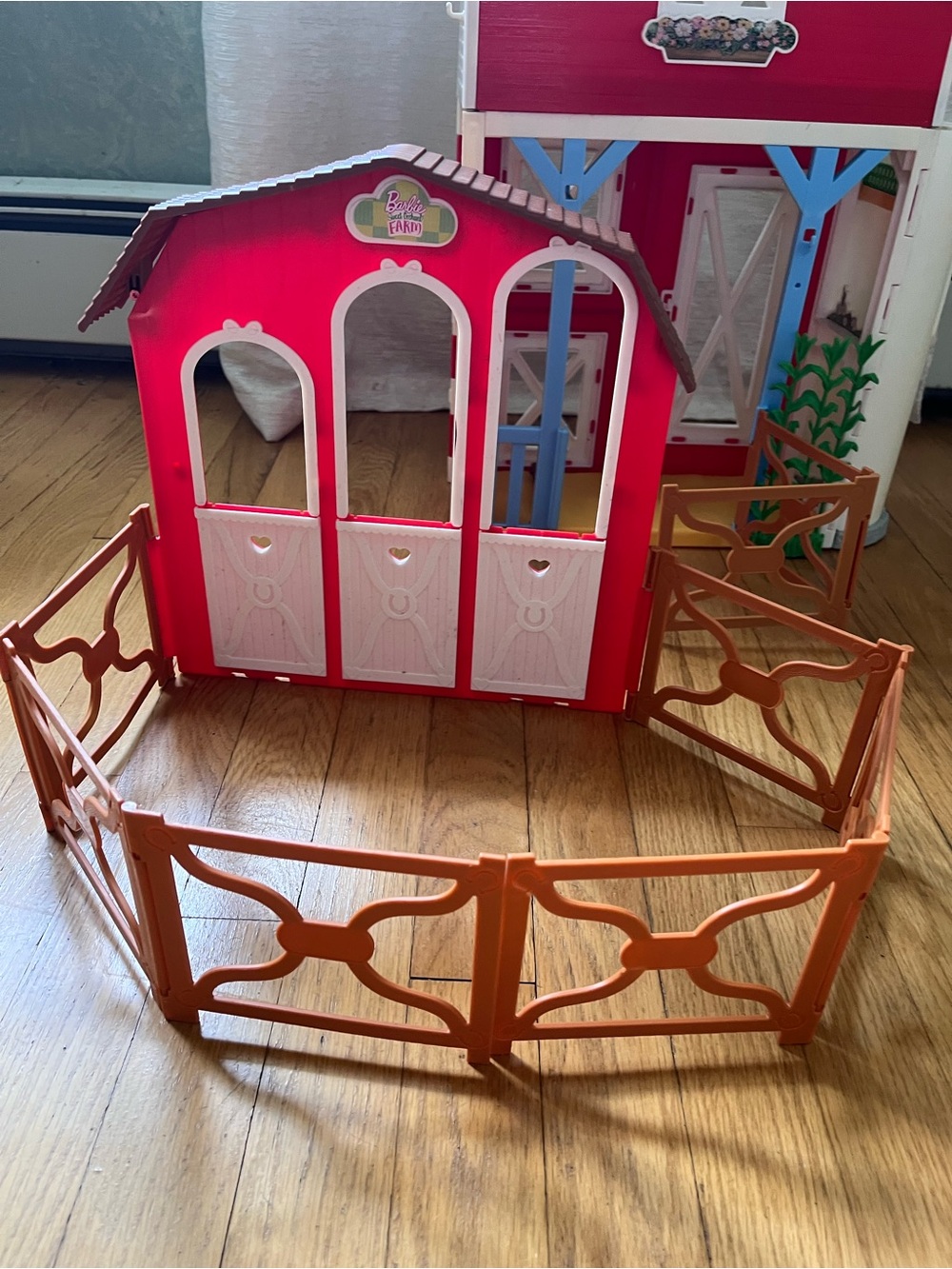 Barbie barn stable play set house horse stable